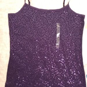 Ann Taylor Sequin Camisole / Tank top Size Small